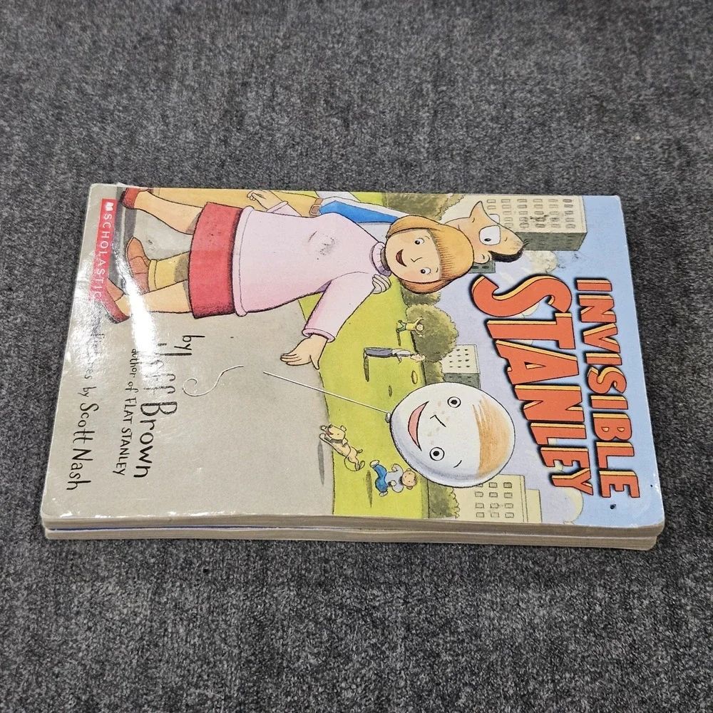 Lot Of 2 Books Invisible‎ Stanley And Stanley, Flat Again! By Jeff Brown